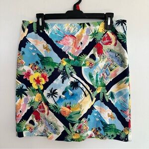 Talbots Tropical Print Skirt